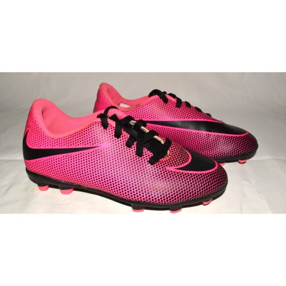 Nike Mercurial Victory V FG Soccer Cleats Pink Black Youth Kids Sz 12C - Picture 1 of 8